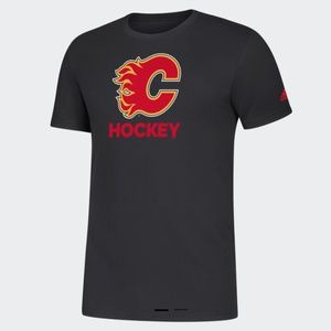 Adidas NHL Hockey Calgary flames logo tee NWT